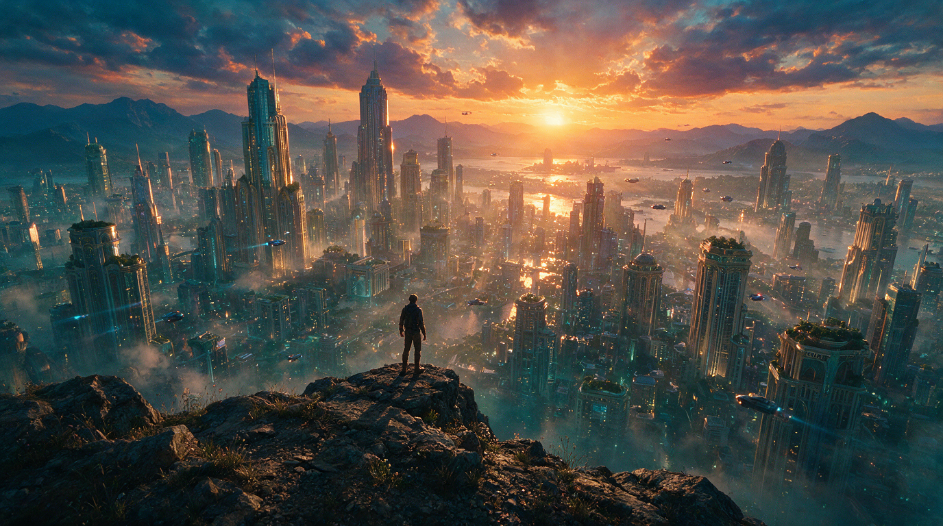 futuristic city